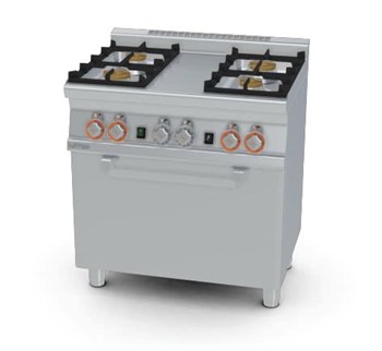 Bếp âu 4 hong có lò nướng Lotus CF4-68G