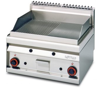 Bếp chiên phẳng dùng gas 1/2 rãnh + 1/2 nhẵn Lotus FTLR-6G