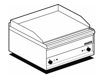 Bếp rán điện mạ crôm trơn Lotus FTL-2EMS