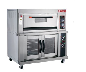 Lò nướng 1 tầng 2 khay dùng gas có ủ bột Hongling HLY-102EP