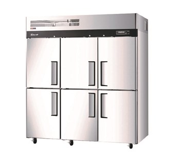 Tủ đông mát 6 cánh inox Turbo Air KRF65-6F