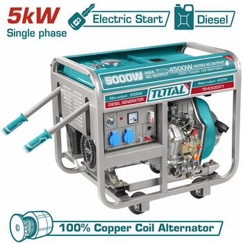 Máy Phát Điện 5Kw Chạy Dầu Total TP450001