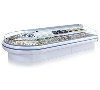 Tủ trưng bày thực phẩm 2 tầng loại góc bo tròn OPO SMF1M2-CR