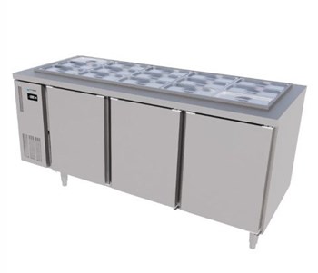 Bàn mát Salad 3 cánh inox Icymax ISR-3S187 - 1M8