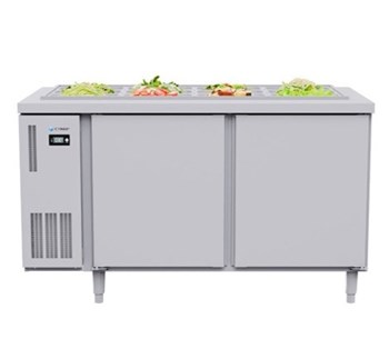 Bàn mát Salad 2 cánh inox ICYMAX ISR-2S127 1m2
