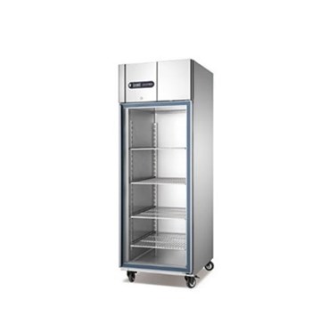 Tủ Đông Đứng 1 Cánh Kính Meichu GN550BTG/S