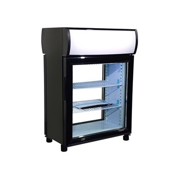 Tủ mát 2 cánh kính trước sau để bàn Kolner KN35B