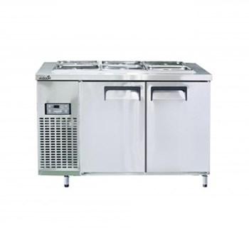 Bàn mát salad 1m2 Happys HWA-1200S-F full khay