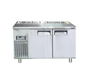 Bàn mát salad 1m2 Happys HWI-1200S-H half khay có quạt