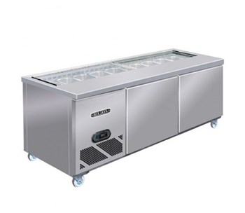 Bàn mát salad sandwich 2 cánh Berjaya BS 2D/SSCF6/Z 1m8