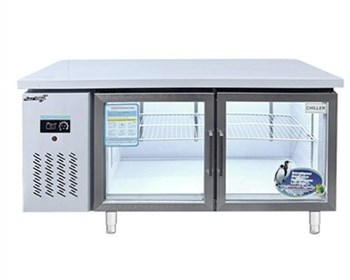 Bàn mát 2 cánh kính Snow Village PLO.25L2CBL 1M5