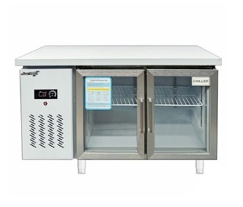 Bàn mát 2 cánh kính Snow Village PLO.18L2CBL 1M2
