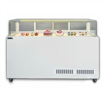 Tủ bánh kem kính vuông 1 tầng Snow Village GB-500-4L-Z1 1M8