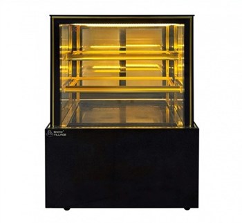 Tủ bánh kem kính vuông 3 tầng Snow Village GB-250-4L.Z 0.9M