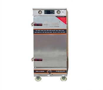 Tủ nấu cơm 12 khay kết hợp gas điện Vinaki Cảm ứng 12KDG-CU