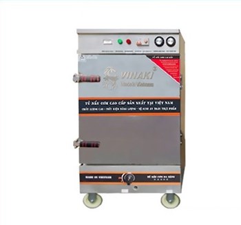 Tủ nấu cơm Vinaki 6 khay dùng điện gas kết hợp 6KDG