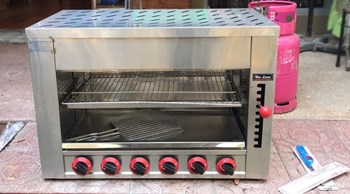 Lò nướng Salamander 6 họng dùng gas SALA6G