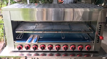 Lò nướng Salamander 10 họng dùng gas SALA10G