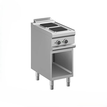 Bếp điện 2 họng vuông có chân tủ MPQ74A
