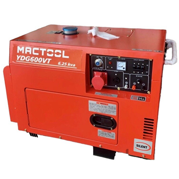 Máy Phát Điện Chạy Dầu 5Kw Mactool YDG600VT 3Pha
