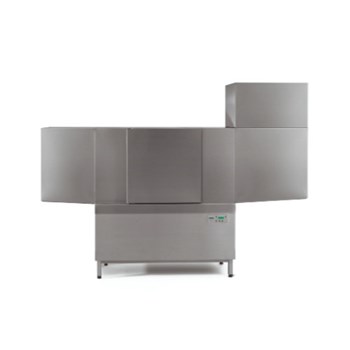 Máy rửa chén công nghiệp băng tải với khoang rửa sơ và sấy khô Wintwehalter C50 SM-M
