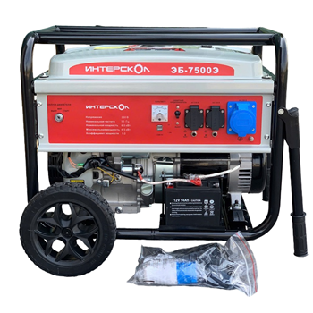 Máy Phát Điện Chạy Xăng 6Kw INTERSKOL EB-7500E