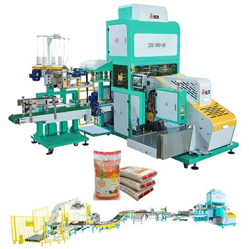 Dây chuyền đóng gói gạo túi dệt PP 5-25kg - ZDB-900-Q8