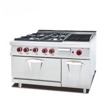 Bếp gas 4 họng đốt + lò nướng Kolner GH-999A