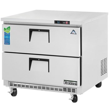 Bàn mát 2 tầng ngăn kéo inox Everestref ETBSR2-D2