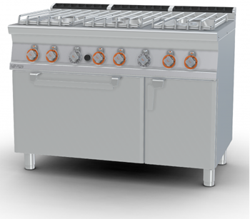 Bếp âu 6 họng kèm lò nướng LOTUS CF6-712GPV