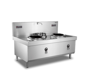 Bếp á điện từ 2 họng mặt lõm Mantru.e ZC2-C4030A-W