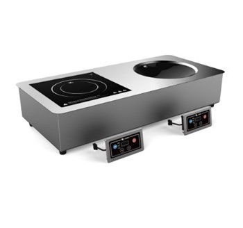 Bếp á từ đôi âm quầy và mặt lõm MANTRU.E ZC2-C366B-Q