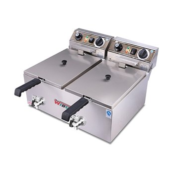 Bếp chiên nhúng đôi dùng điện Wibur 2EF-102G