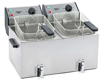 Bếp chiên nhúng đôi dùng điện có van xả Roller Grill FD 80 DR