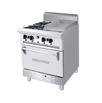 Bếp âu 2 họng có lò nướng kèm chiên phẳng Berjaya OB2GG1BWOL