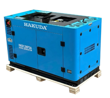 Máy Phát Điện Chạy Dầu Hakuda 12KW HKD12KP3A 3 Pha Siêu Cách Âm