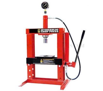 Máy ép thủy lực dùng khí nén có đồng hồ Kocu 10T TY10003