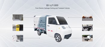 Xe chở rác điện BY - LF1000 