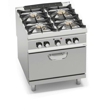 BẾP GAS 4 BẾP KÈM LÒ NƯỚNG ĐIỆN 1/1 GN SG9F4PSP+FE2