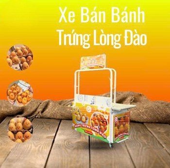 Xe bán bánh trứng lòng đào