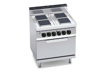 Bếp điện 4 mặt vuông với lò nướng điện 2/1 E7PQ4+FE 