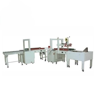 Dây chuyền dán thùng carton có đóng đai 2 lần MK-APLCSS03