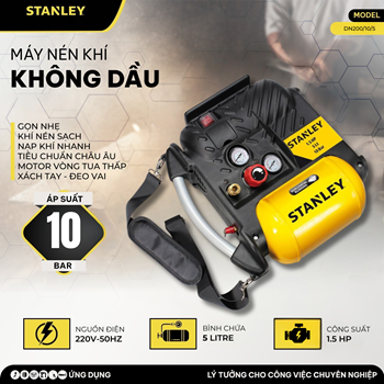 Máy nén khí không dầu 5L Stanley DN200/10/5 