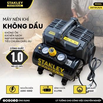 Máy nén khí không dầu 6L Stanley Fatmax DST101/8/6 