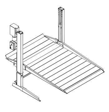 Cầu nâng đỗ xe 2.6 tấn Titano STD-6426D