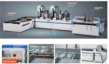 Máy dán băng keo 2 mặt thùng carton (hộp carton) SJ-1450WGGJ