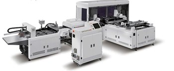 Máy dán miếng giấy lót trong bìa cứng (dán miếng sắt, thẻ đầu) QNB-600TYY