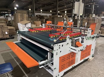 Máy dán hộp carton bán tự động (2 line) LYHX-2000/2200/2400 
