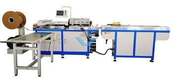 Máy làm sổ lò xo, lịch lò xo tự động (Đục lỗ, lồng, cắt bóp lò xo) HB-520PB