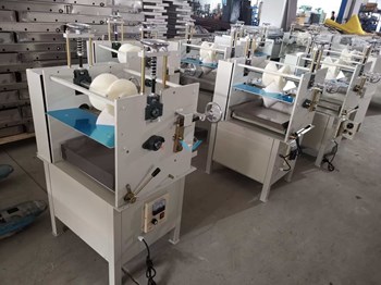 Máy dán keo thanh V góc 2 mặt BKG-90 